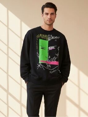 MOSCHINO XL COUTURE “ROCK 84” GRAPHIC NEW WITH TAGS